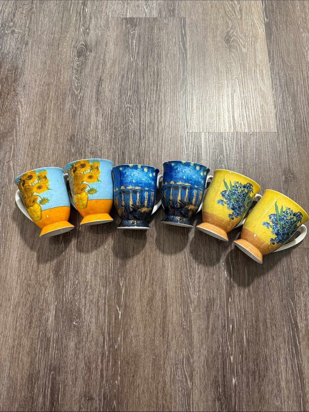 Set of 6 Van Gogh Ceramic Mugs